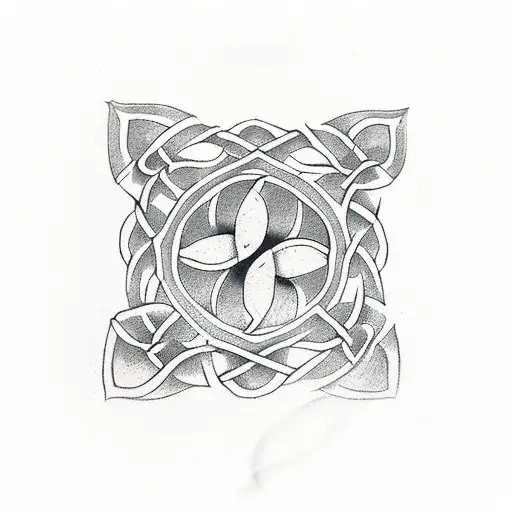 Celtic Knot And Dagger