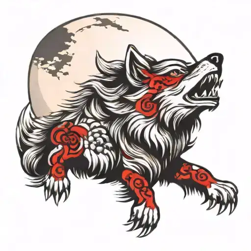 Wolf Howling At The Moon