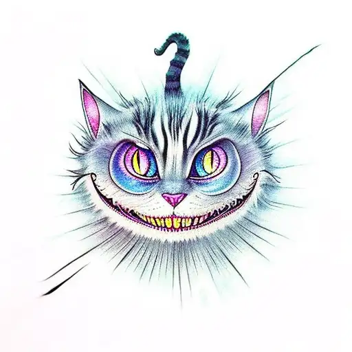 The Cheshire Cat Coming Out Of A Black Hole In The Universe