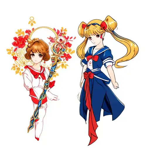 Card Captor Sakura Wand And Sailor Moon Wand