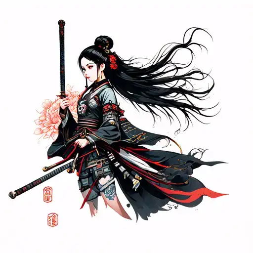 Cybernetic Samurai Girl