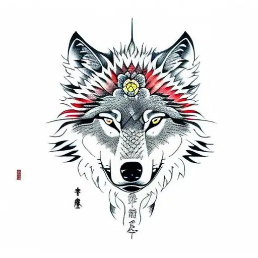 Lonely Wolf Walking With Scars On Face