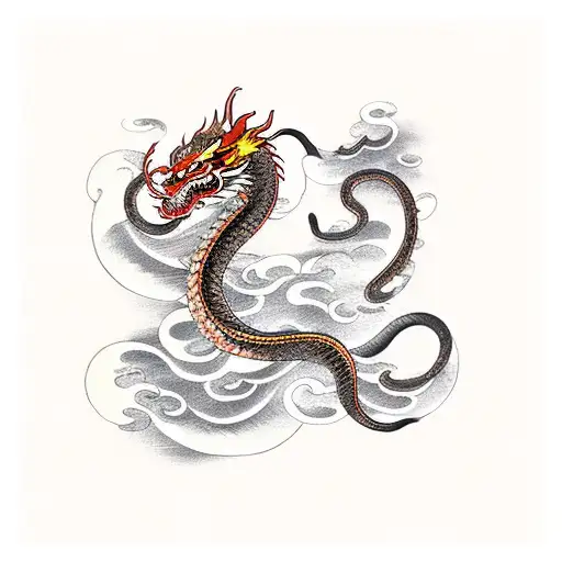 Snake Dragon Tiger Waves