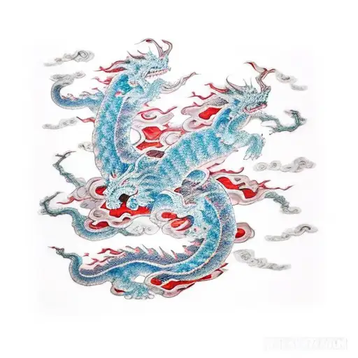 Gigantic Demon Dragon Full Wingspan