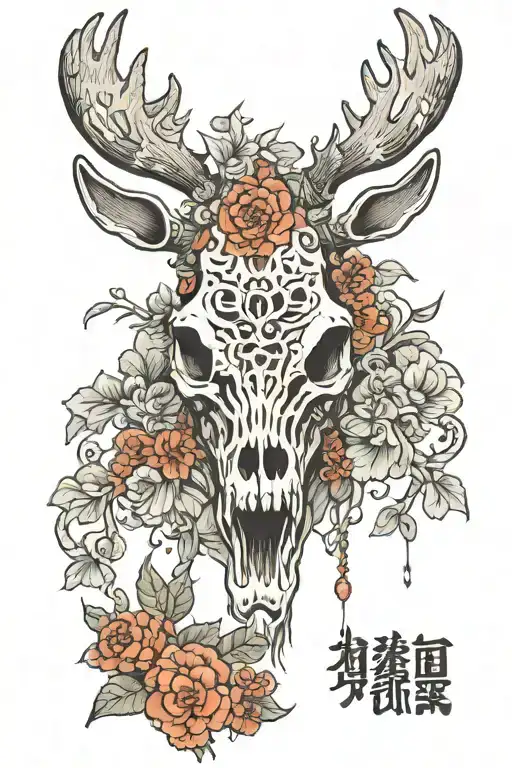 Evil Moose Skull Mysterious