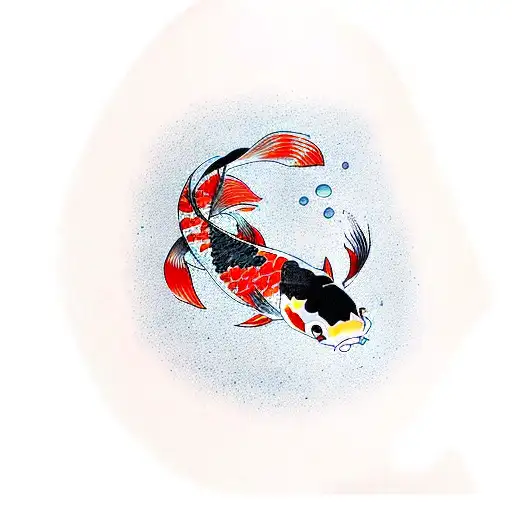 Koi Fish In A Blood Lake