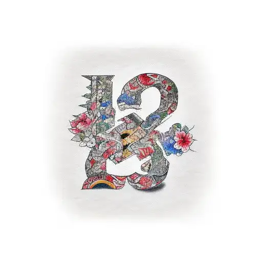 Letters M And J Combined In A Friendship Style