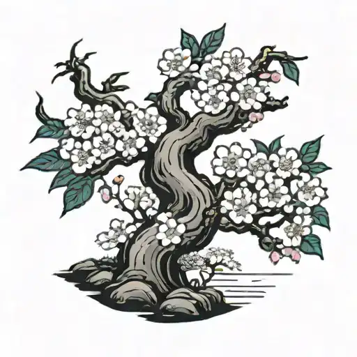 Japanese Garden Cherry Blossom Tree