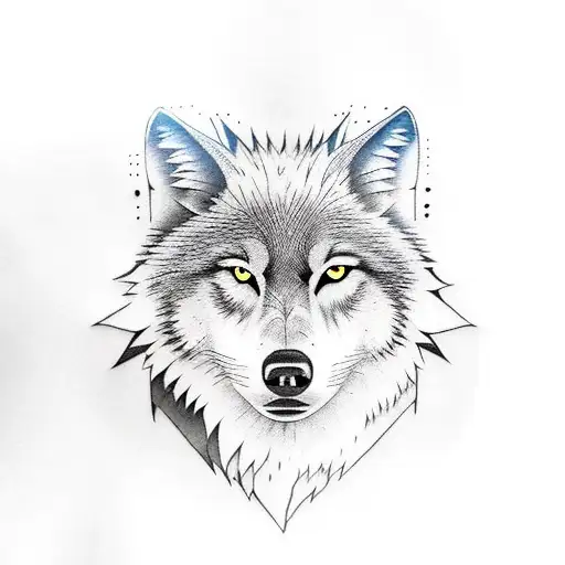 White Wolf Fighting With Black Wolf