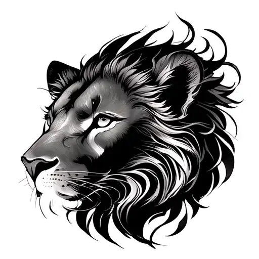 Leo Zodiac Symbol Merging