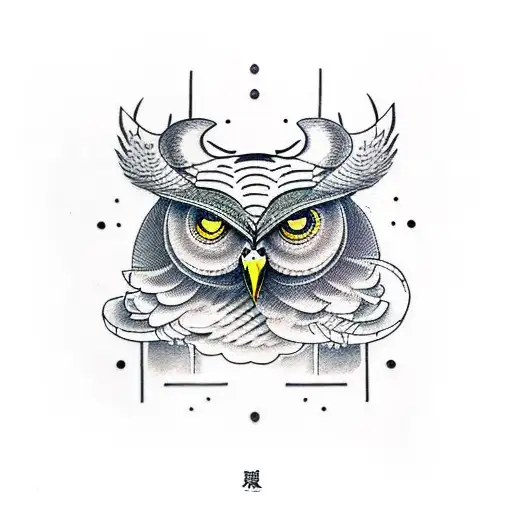 Owl Ram Skull Snakes Knifes Military