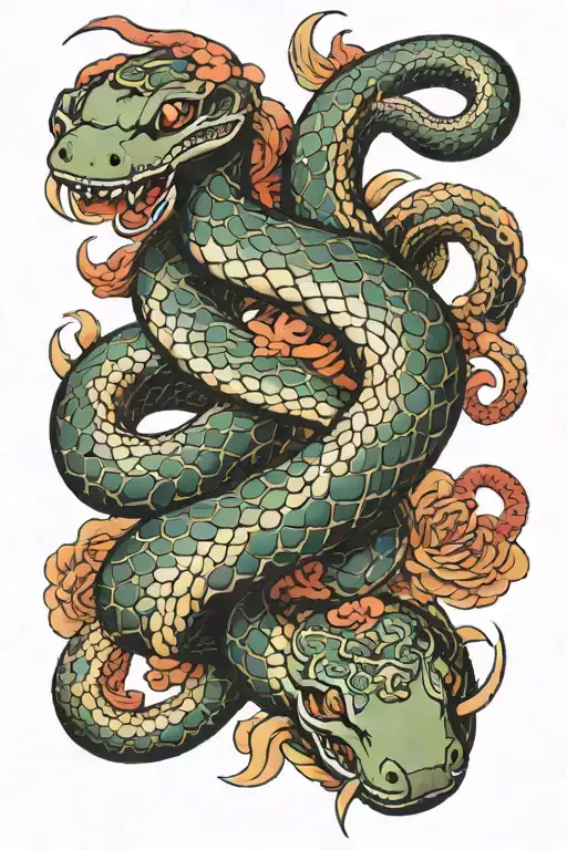 Snake Around Hand 360