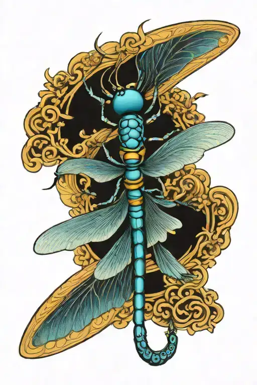Dragonfly 3D Blue