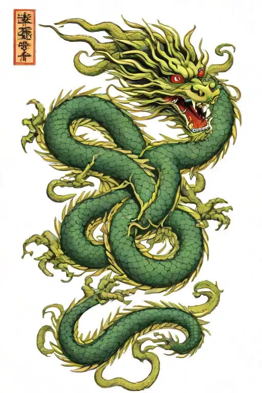 Japanese Style Hydra Dragon