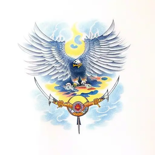 Verreaux's Eagle With Iron Sword War Wings