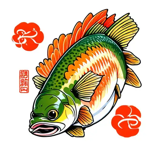 Rainbow Trout Eating Sushi Rolls