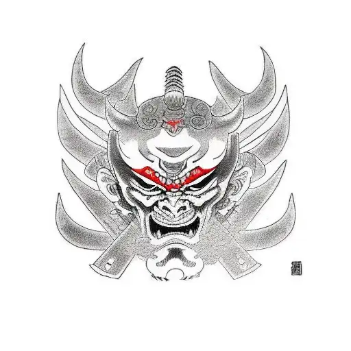 Demon Samurai With Dust