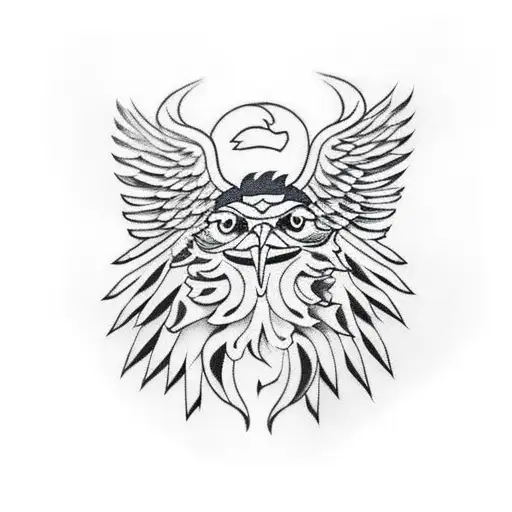 A Eagle Holding The Romanian Flag In His Mouth