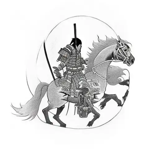 The Four Apocalypse Riders Are Samurai Riding In The Sunset