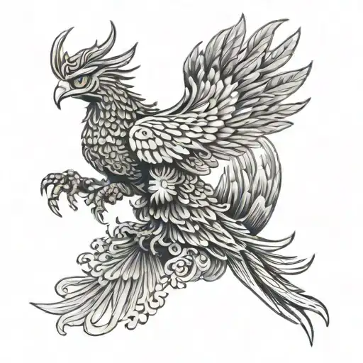 Garuda And Phoenix Rising