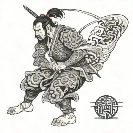 Cornish Warrior Battling