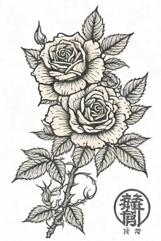 A Rose With The Name Rose Growing