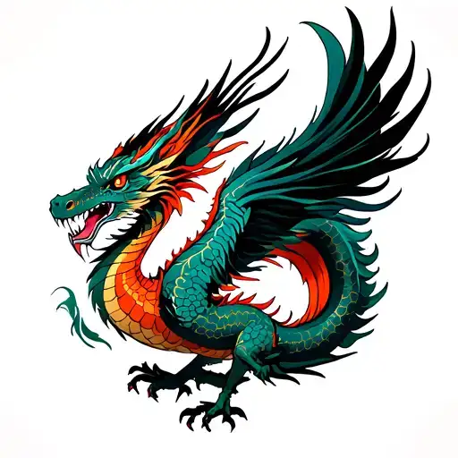 Dragon Changing To A Fenix Coming