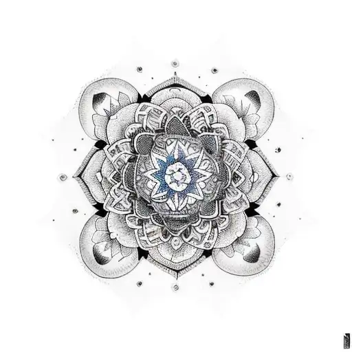 A Beautiful And Intricate Mandala Design Incorporating Your Girlfriend's Name