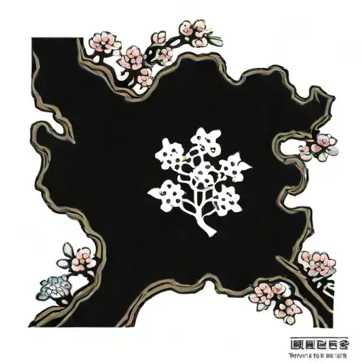 Senepead With Sakura Tree