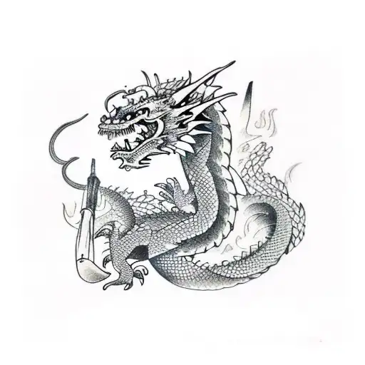 Dragon With A Fish Head