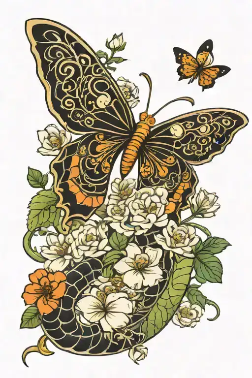 Moths And Vine Wrapped