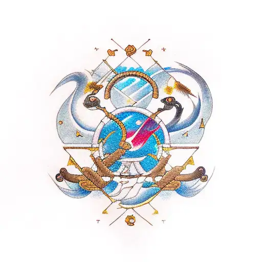 Sagittarius Sign With Fire