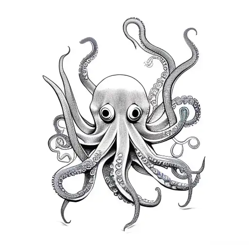 Octopus In Full Color For Forearm