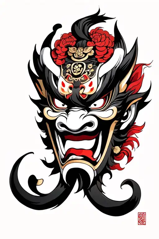 Oni Mask Demon Mask