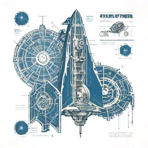 Star Trek Enterprise 1701 D Blueprint
