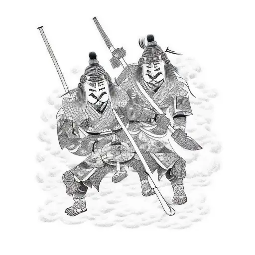 Father And Son Warrior