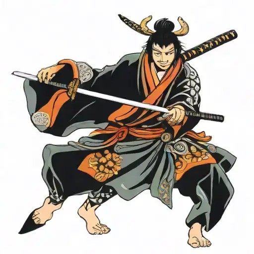 Samurai With Two Swords