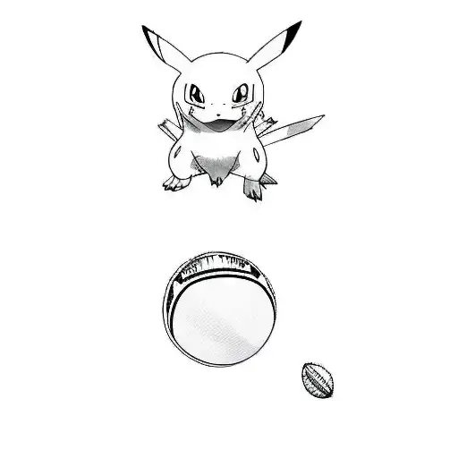 A Pokemon And A Rugby Ball