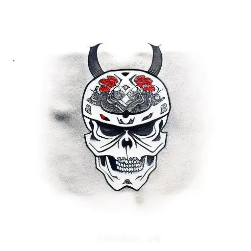 Samurai Half Skeleton