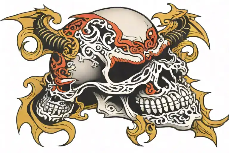 Skull Fangs And Teeth Mask