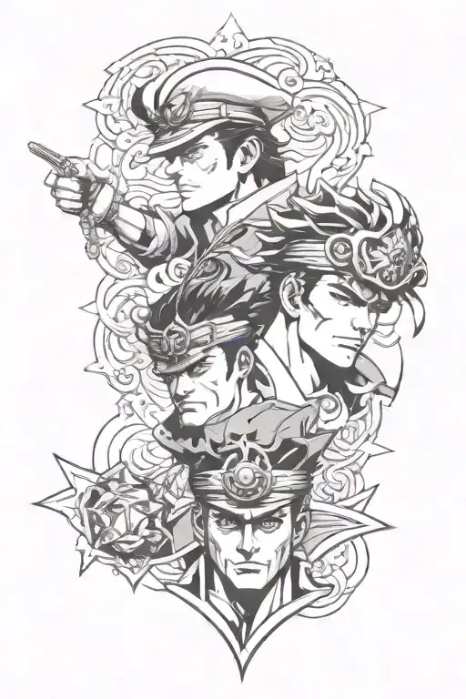 Jotaro Kujo And Star Platinum