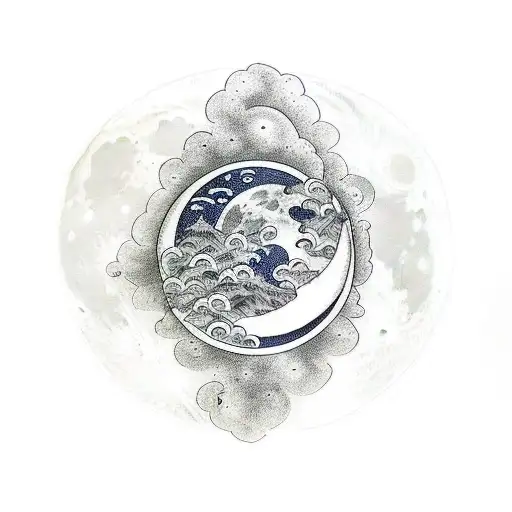 Moon With The Letter A