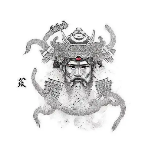 Greek God Mixed With Samurai In Meaning Of Masculinity