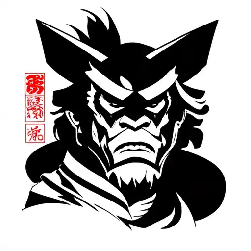 Leon With Samurai Intertwined