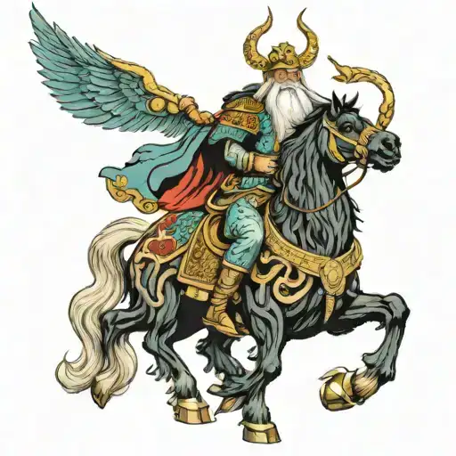Odin Riding Sleipnir