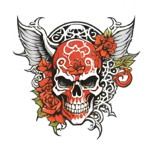 Skull Avenged Sevenfold Deathbat Logo