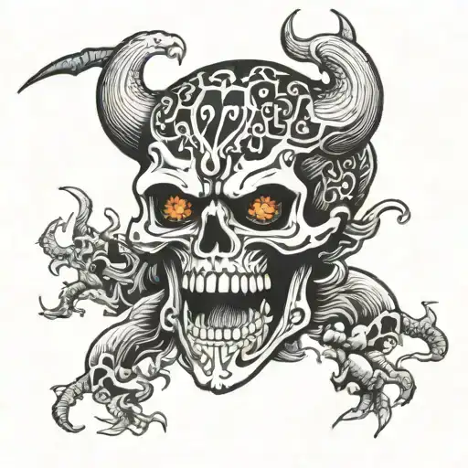 Devil Japan Skull Kill