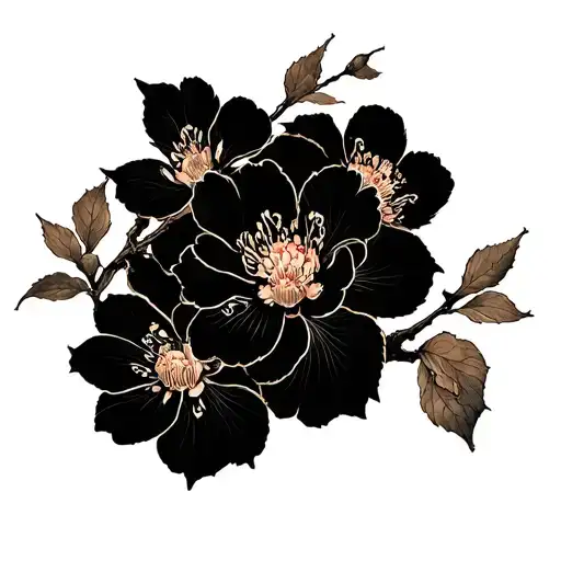 3 Gothic Cherry Blossoms