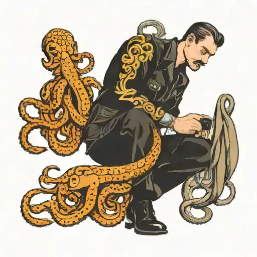Tom Of Finland With Octopus Wrapped