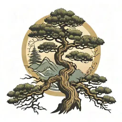 Pine Tree Intertwined